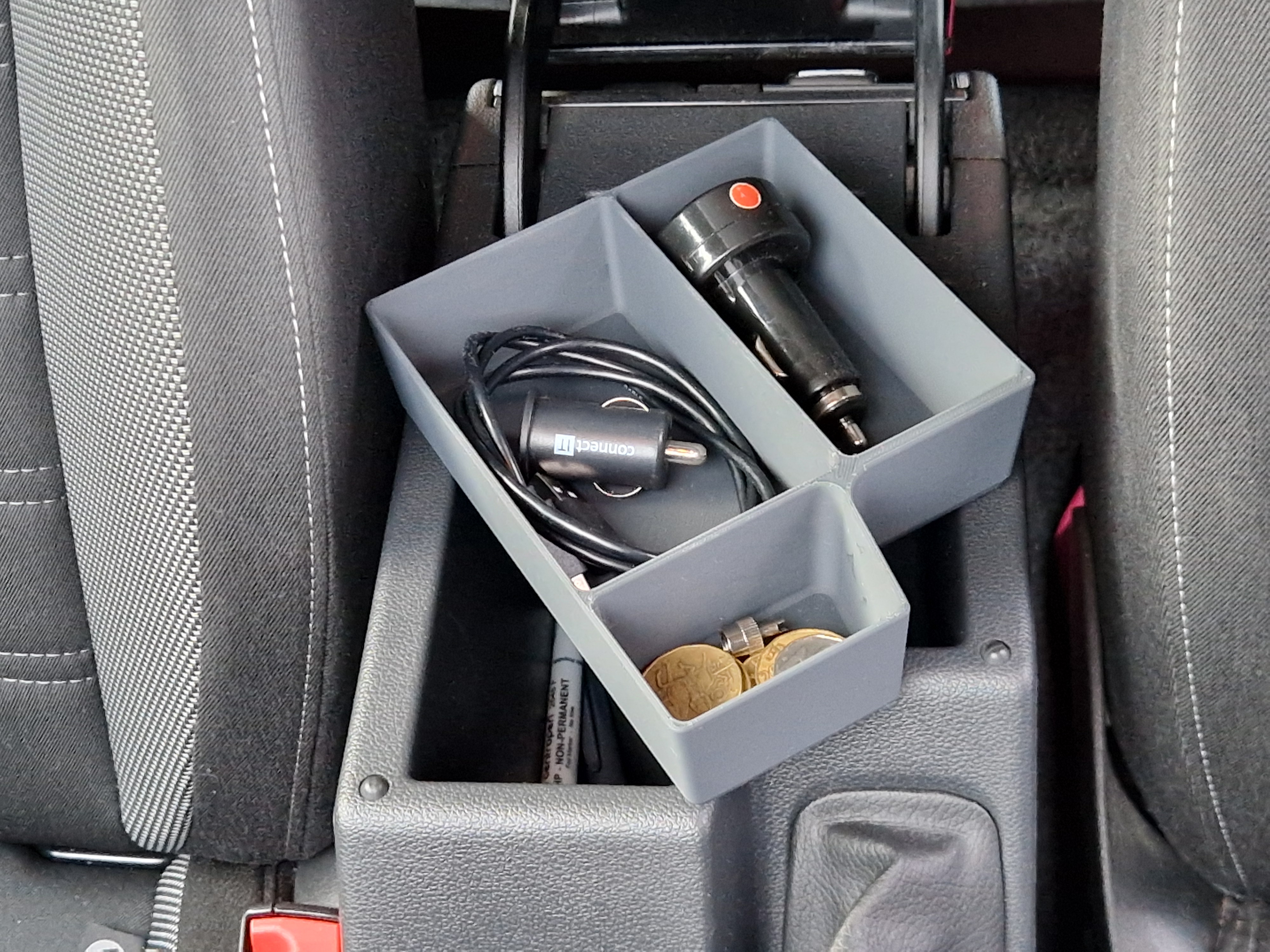 center console storage box organizer skoda octavia