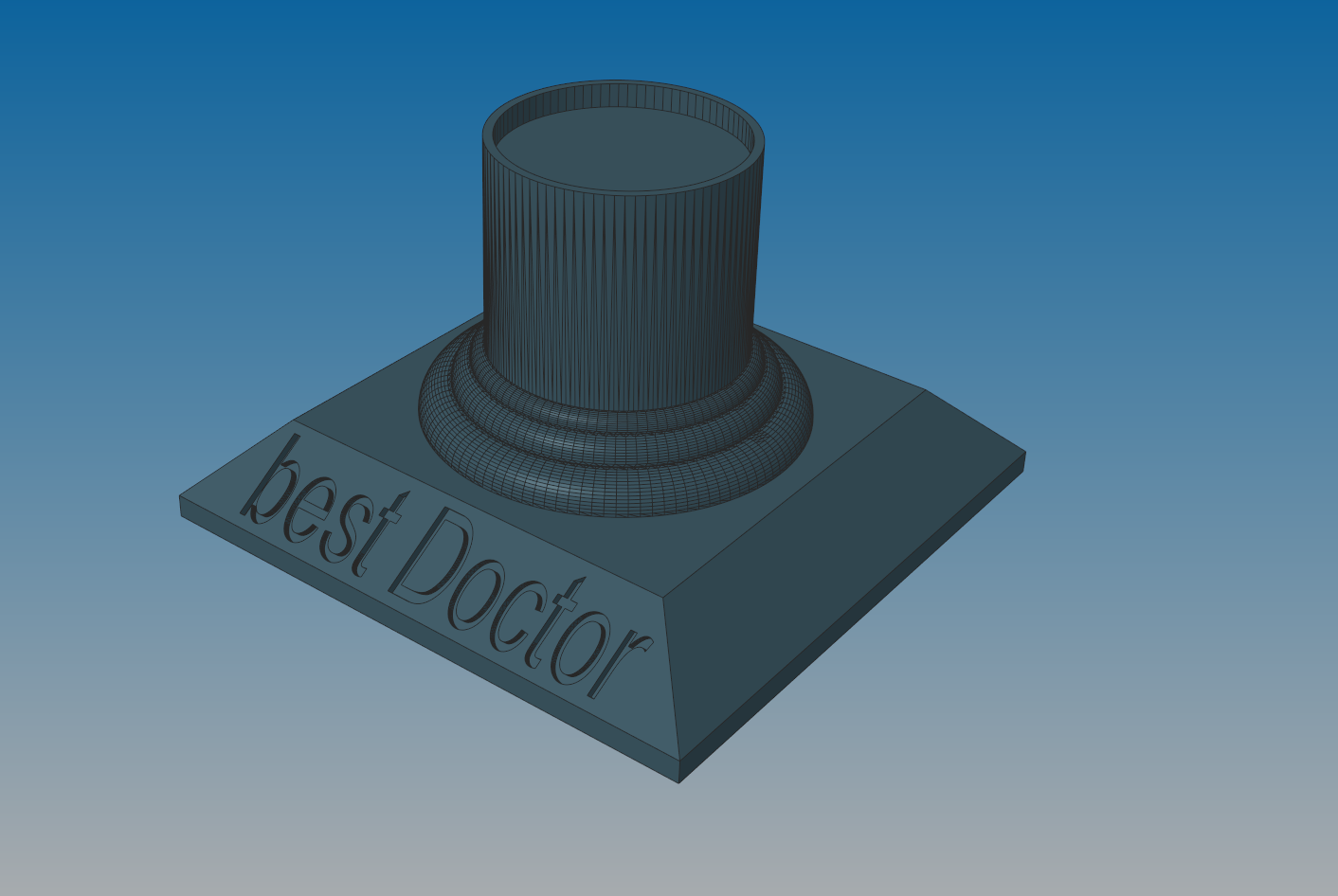 Best Doctor Pedestal. designed to match by Oscar Statue