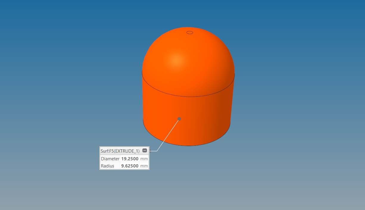 Universal Cap, D.19mm default dimension. TPU printing recommended