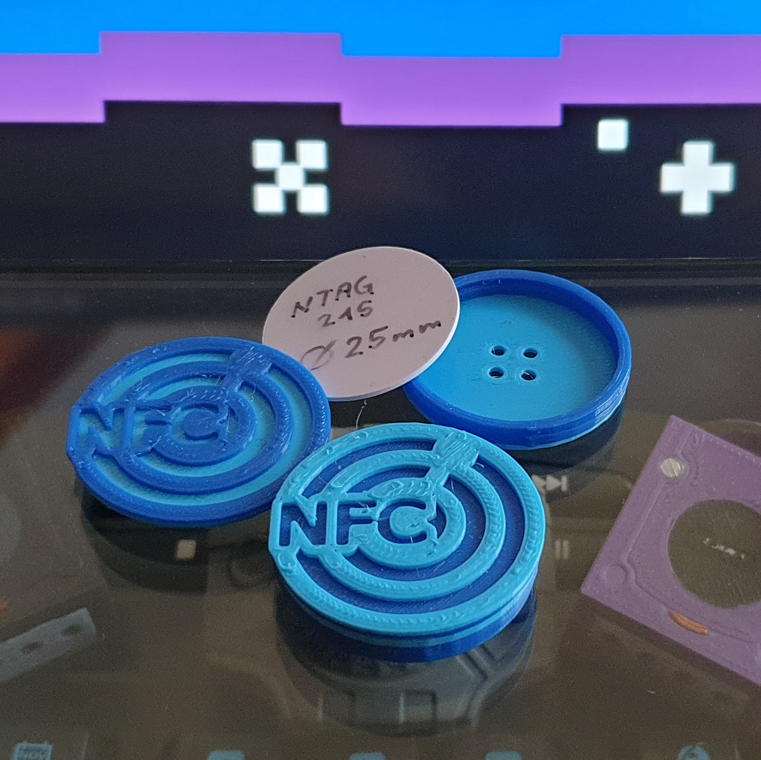 NFC Button with Integrated 25mm NFC chip