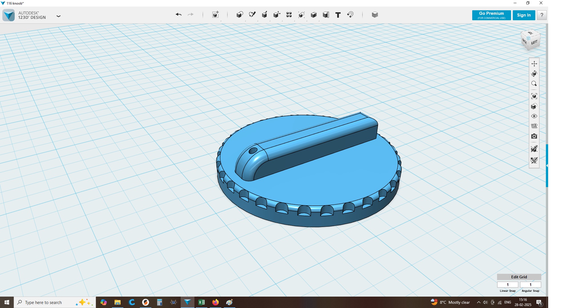 Fluke 116 knob