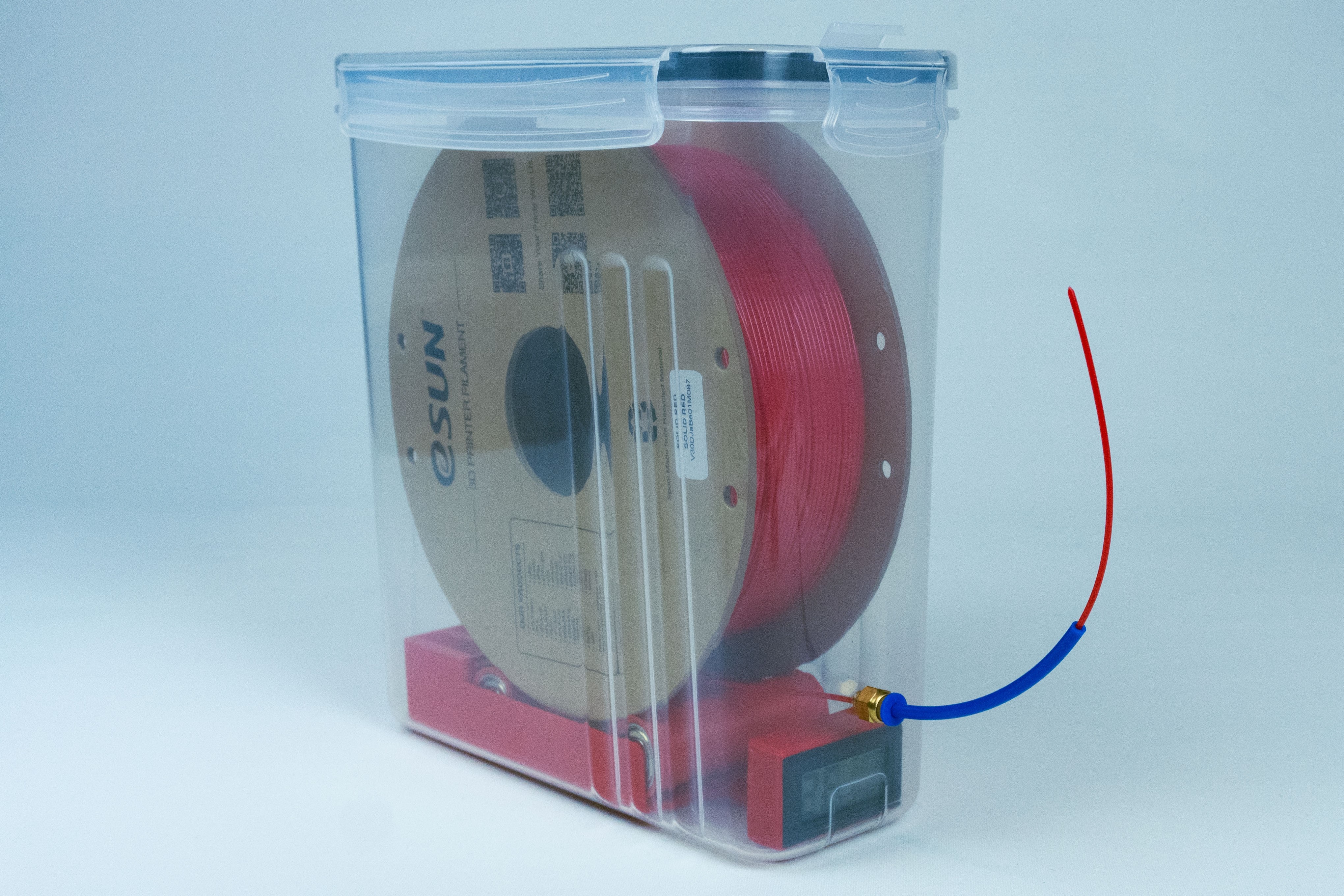 DRY BOX for 3D Filament: Hygrometer, Desiccant, Direct Printing! 3D model thumbnail