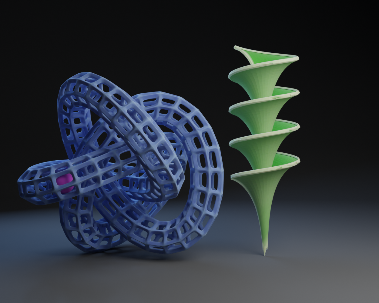 Torus Knot with an Encased Ball and a Funnel Lilly