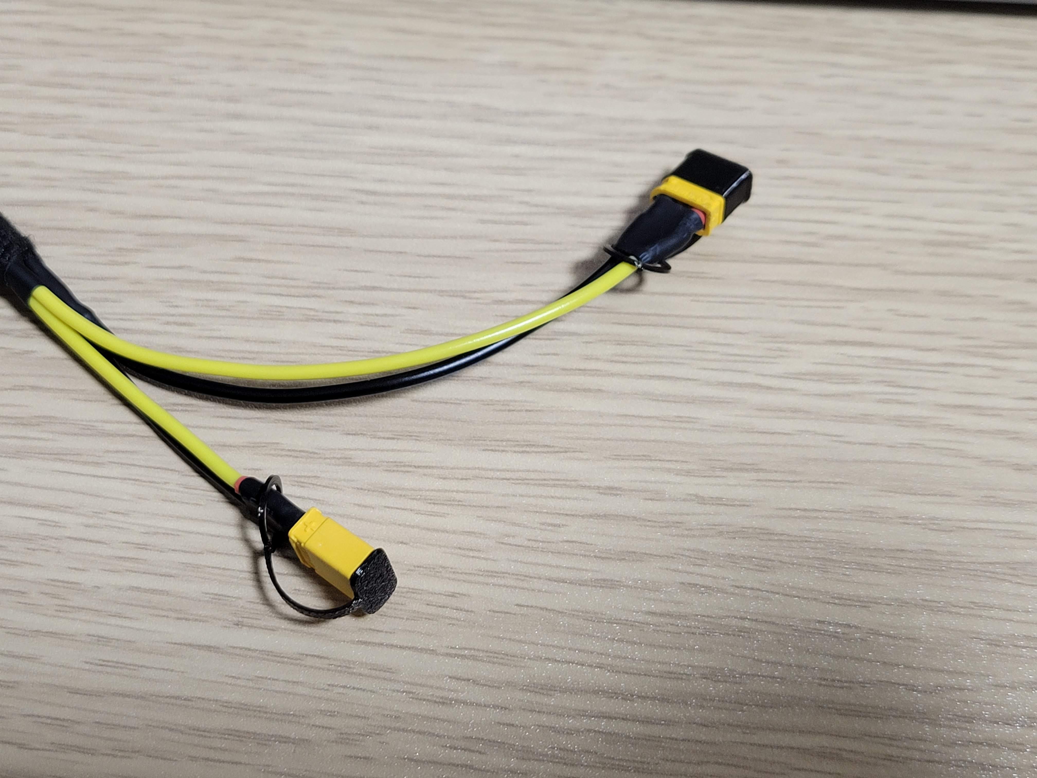 XT30 male and female safety cap with loop