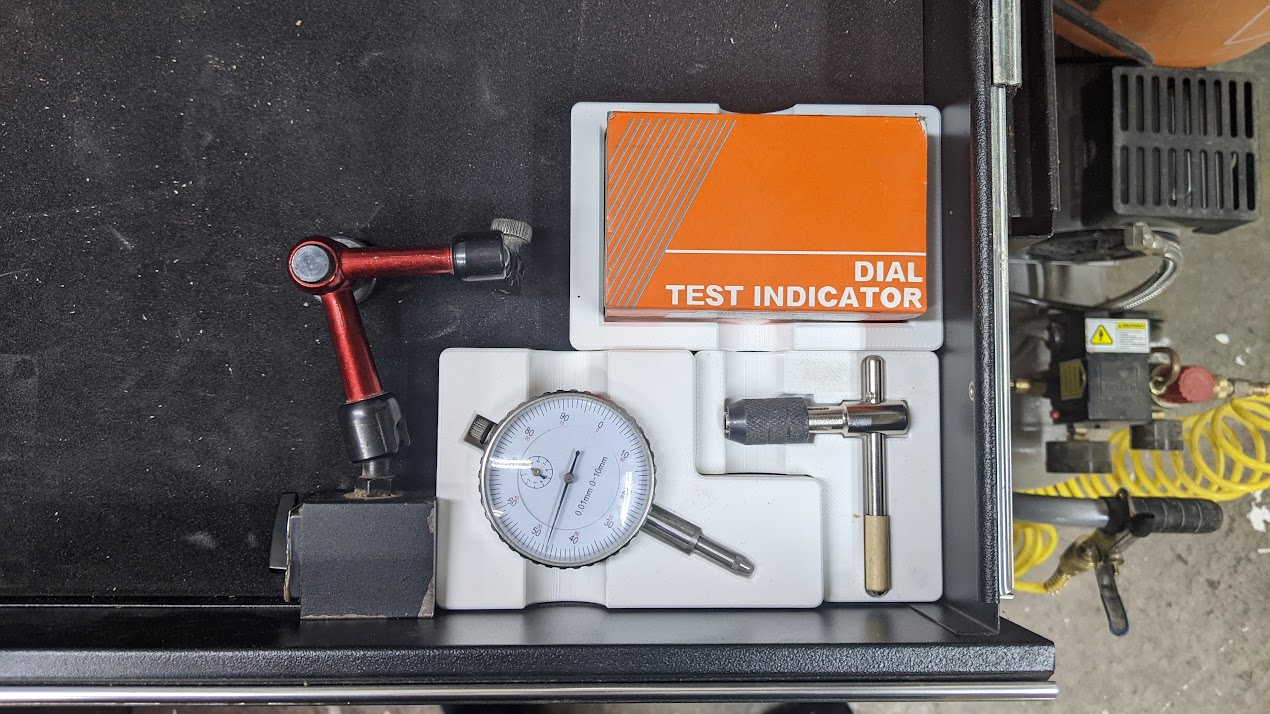 3x2 Gridfinity Dial Test Indicator Box holder