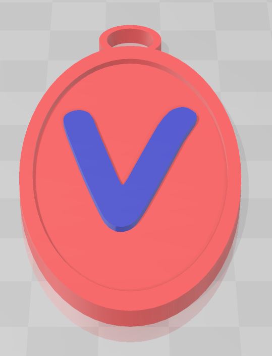V keychain