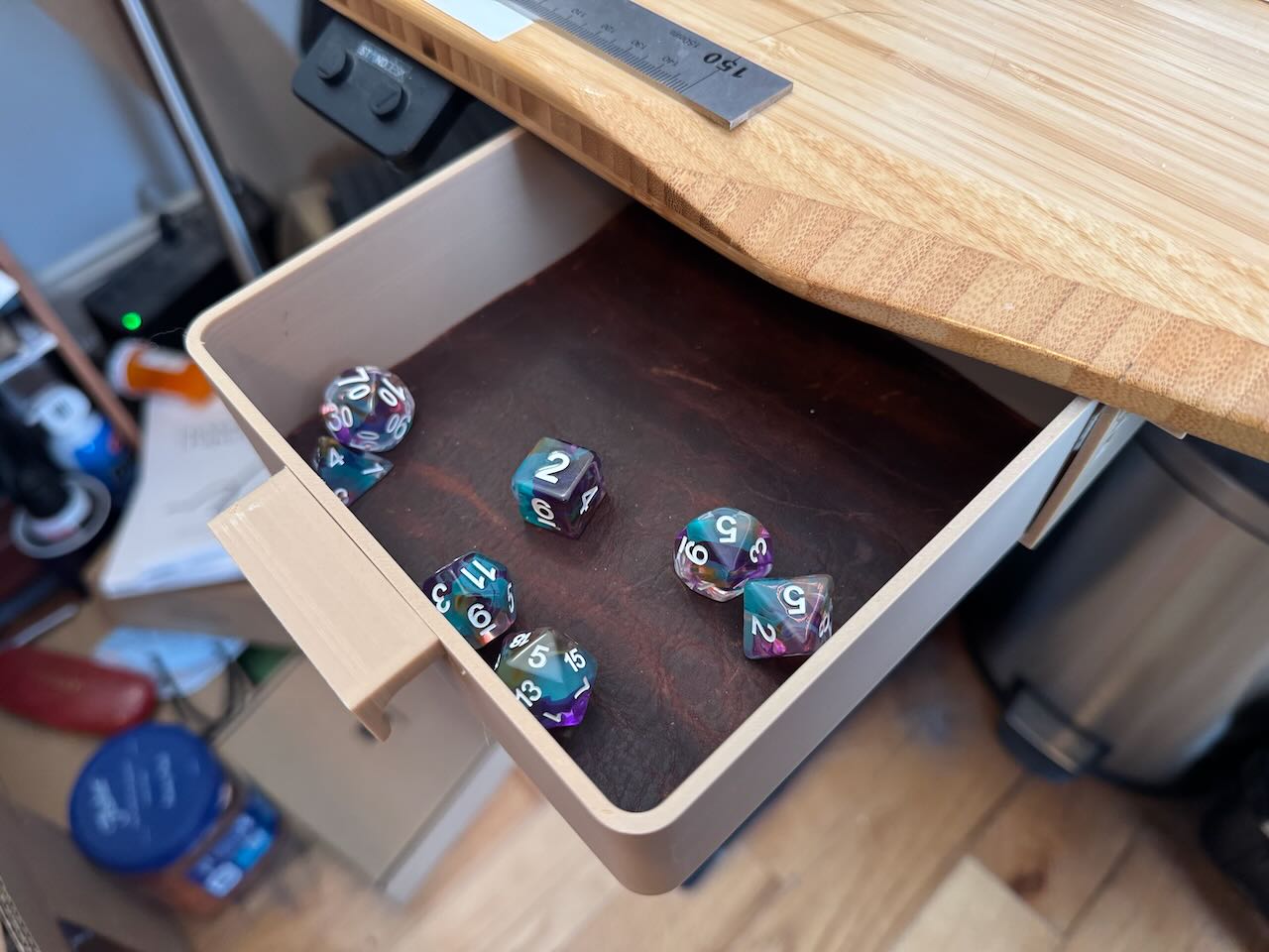 Small, removable, Under-desk Drawer