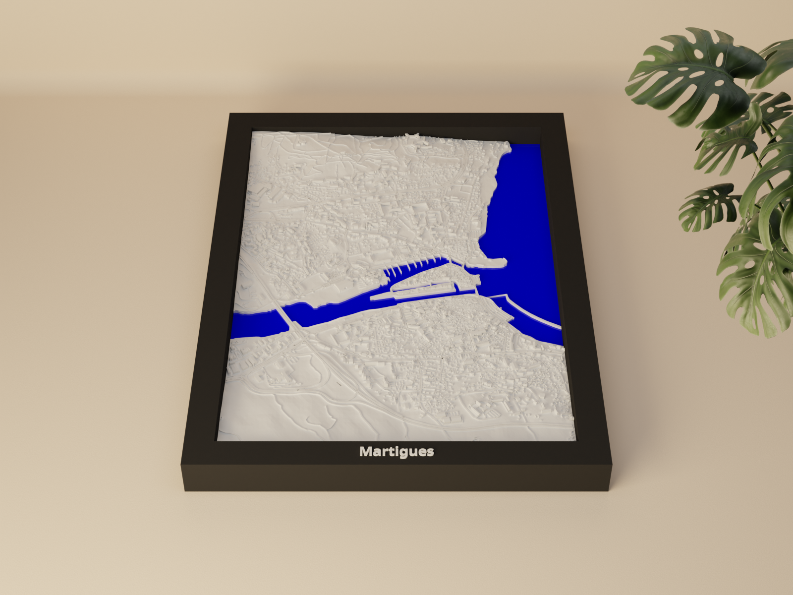 Martigues, France - 3D Miniature