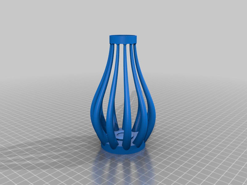 Lucky Bamboo Vase By Noti Download Free STL Model Printables Com   Large Display Lucky Bamboo Vase 121115 