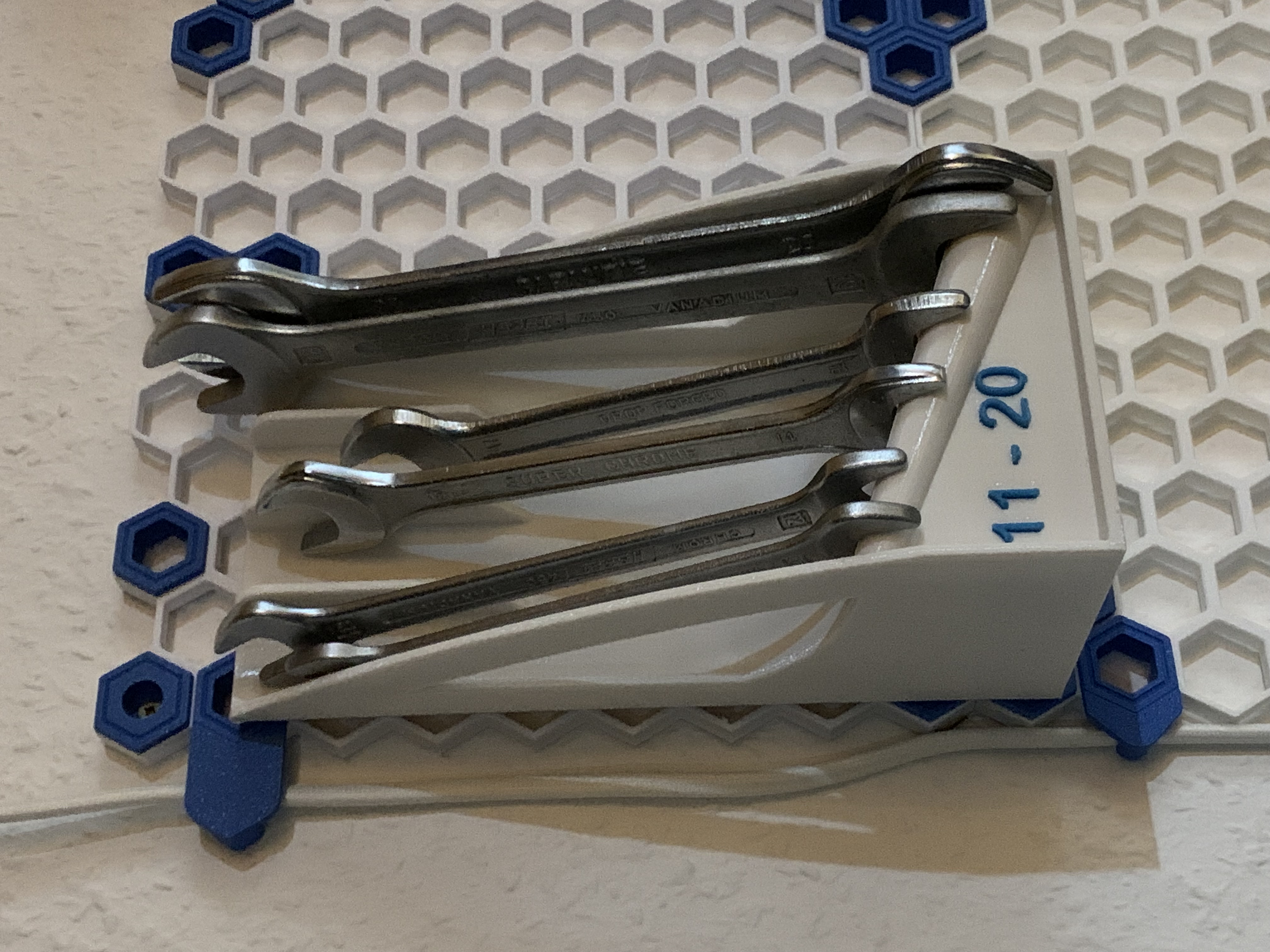 HSW Quick Sort Spanner holder (11mm-20mm) with fins