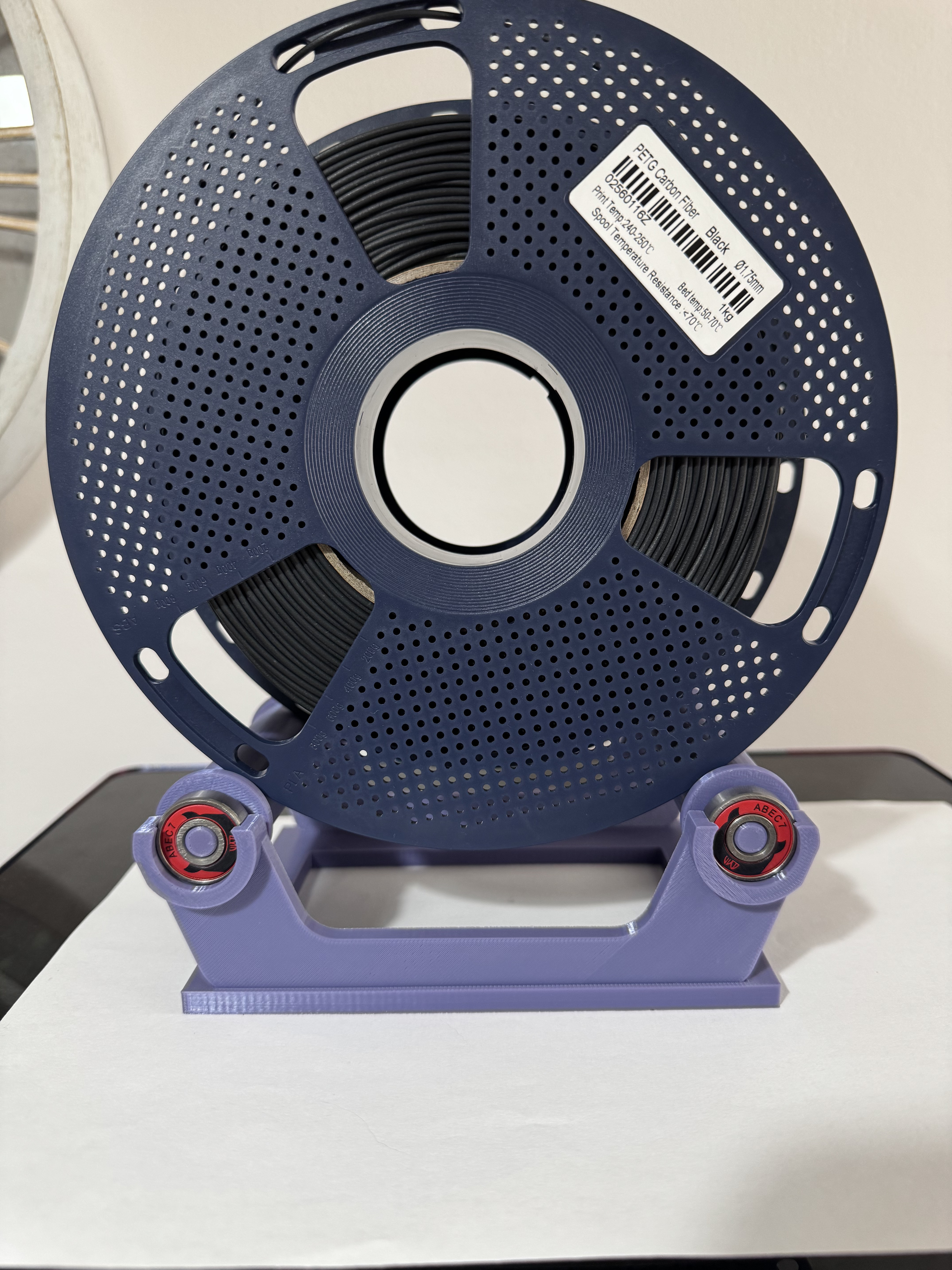 Filament roller stand-608 bearing 3D model