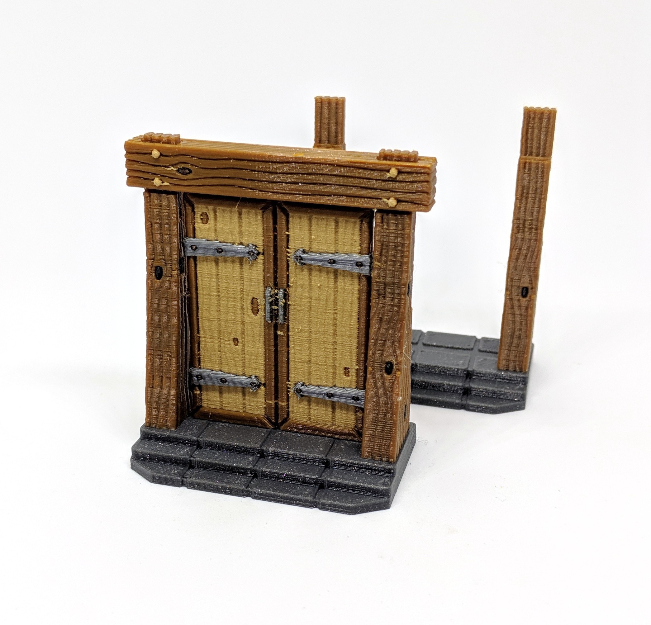 Wood Dungeon Door w/ Straight Header -  Working