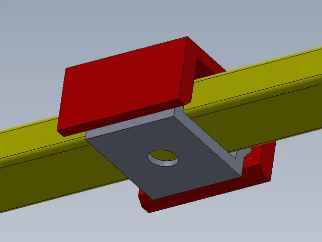 Clip fixation câble plat 6x3mm