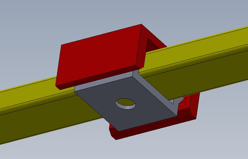 Clip fixation câble plat 6x3mm