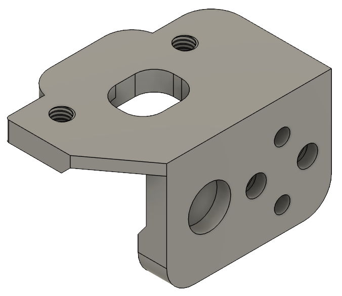CR-TOUCH mount K1, K1Max,K1C Zero Y-Offset -- with threads
