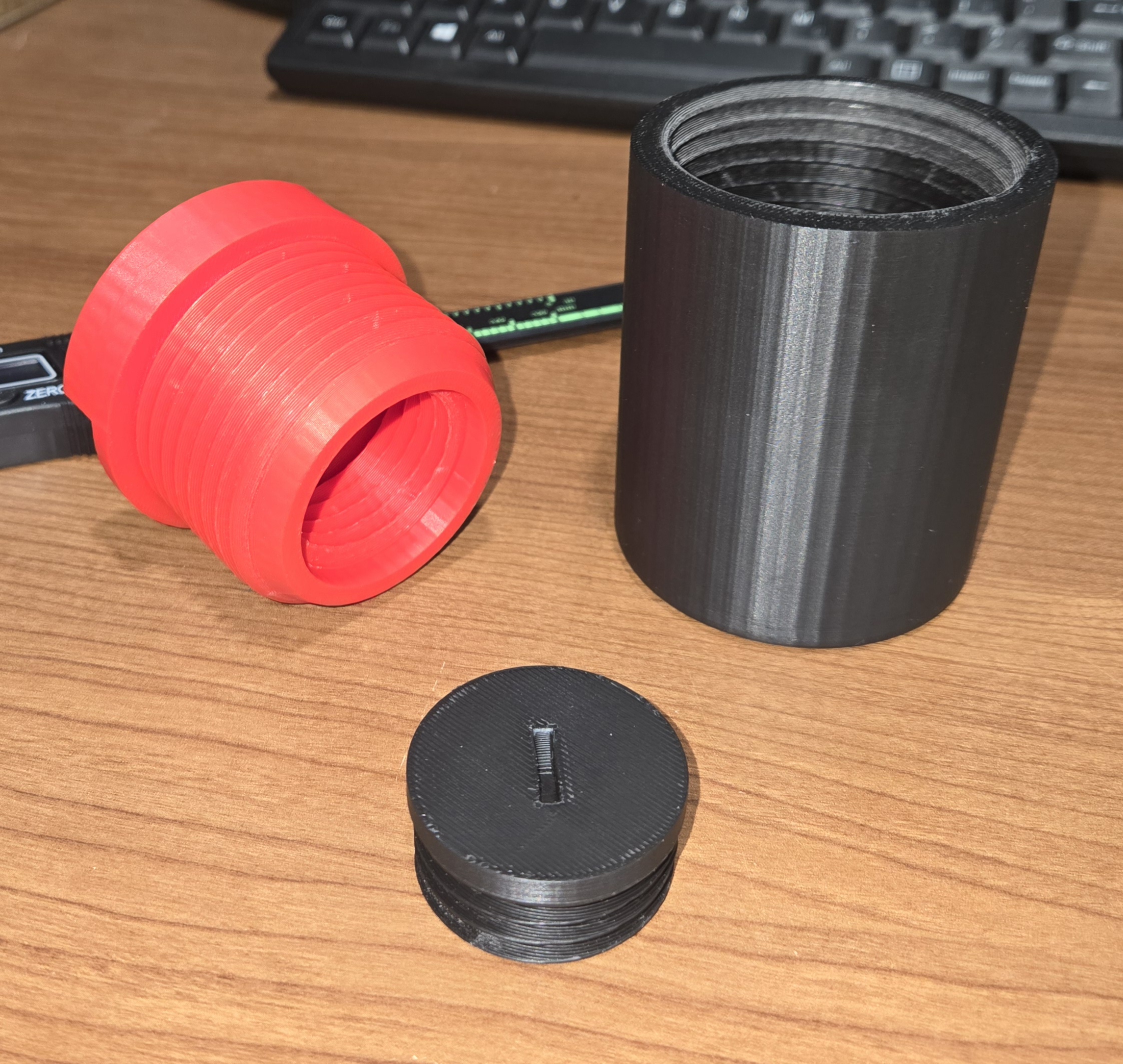 Threaded stash jar