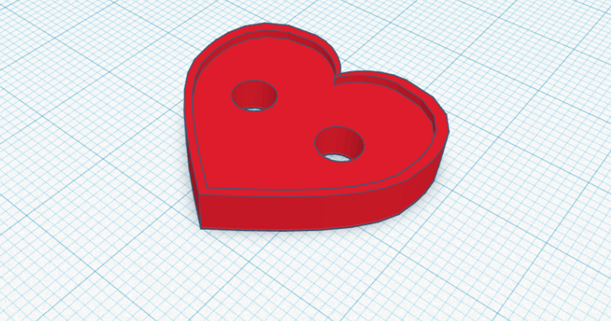 Heart button by Oliver Rothner | Download free STL model | Printables.com