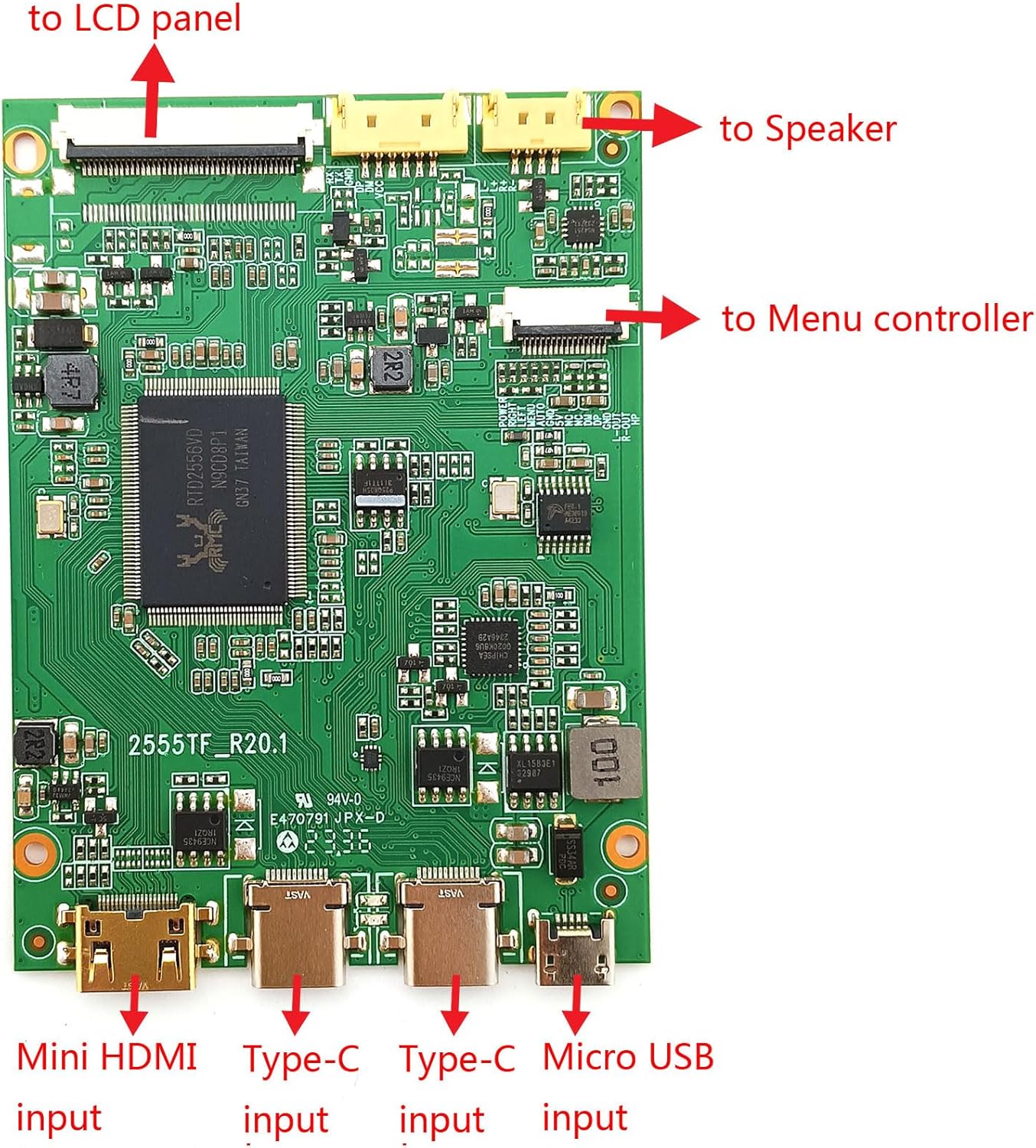 Displaystand eDP Board & Raspberry Zero — miniatura 7