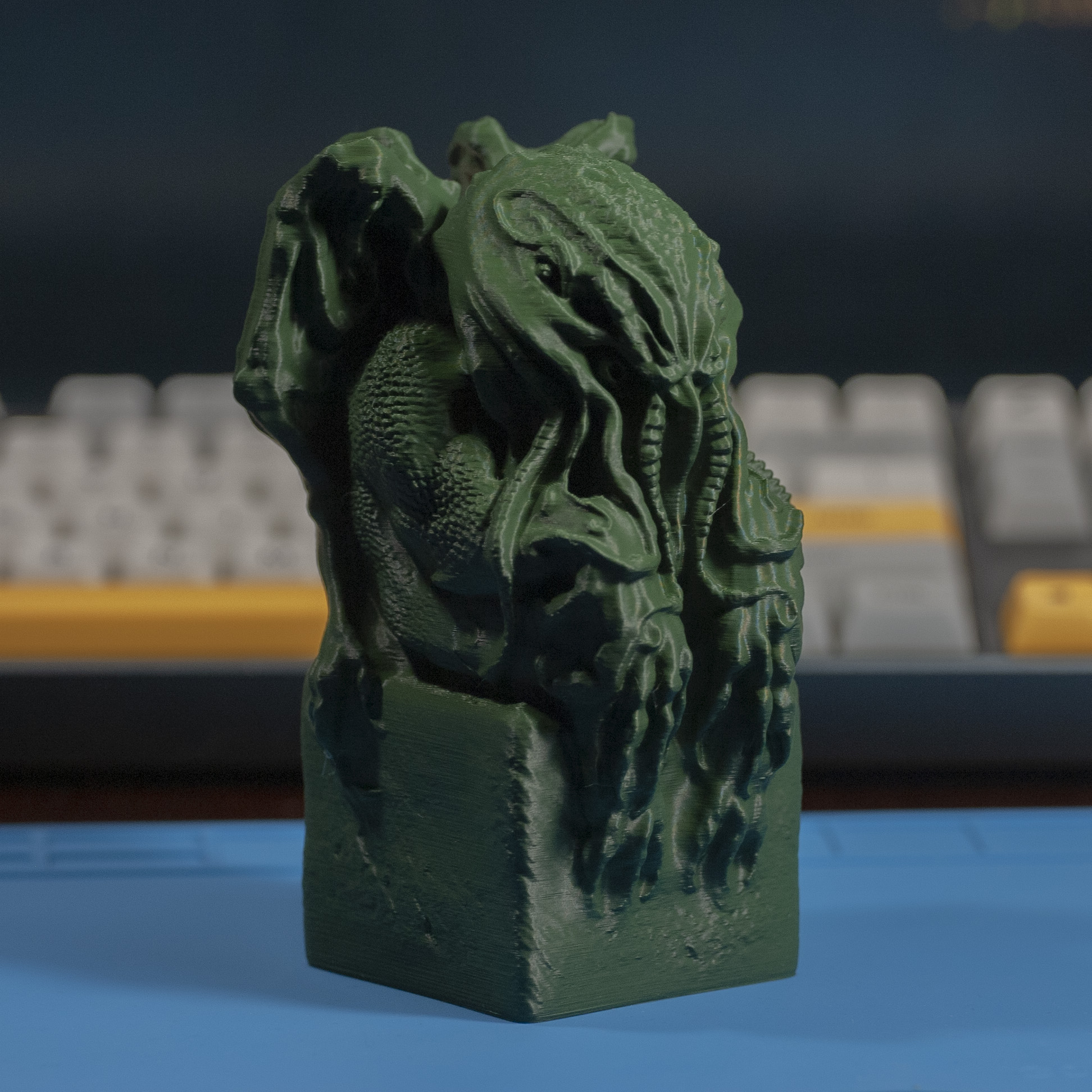 Cthulhu Idol on stone base