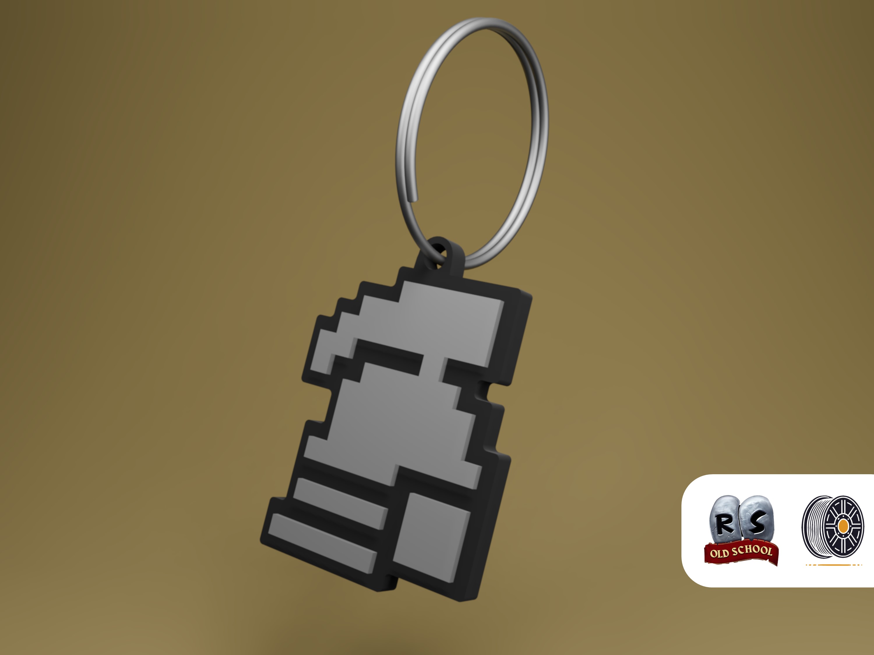 Ironman Helmet | Oldschool Runescape Keychain