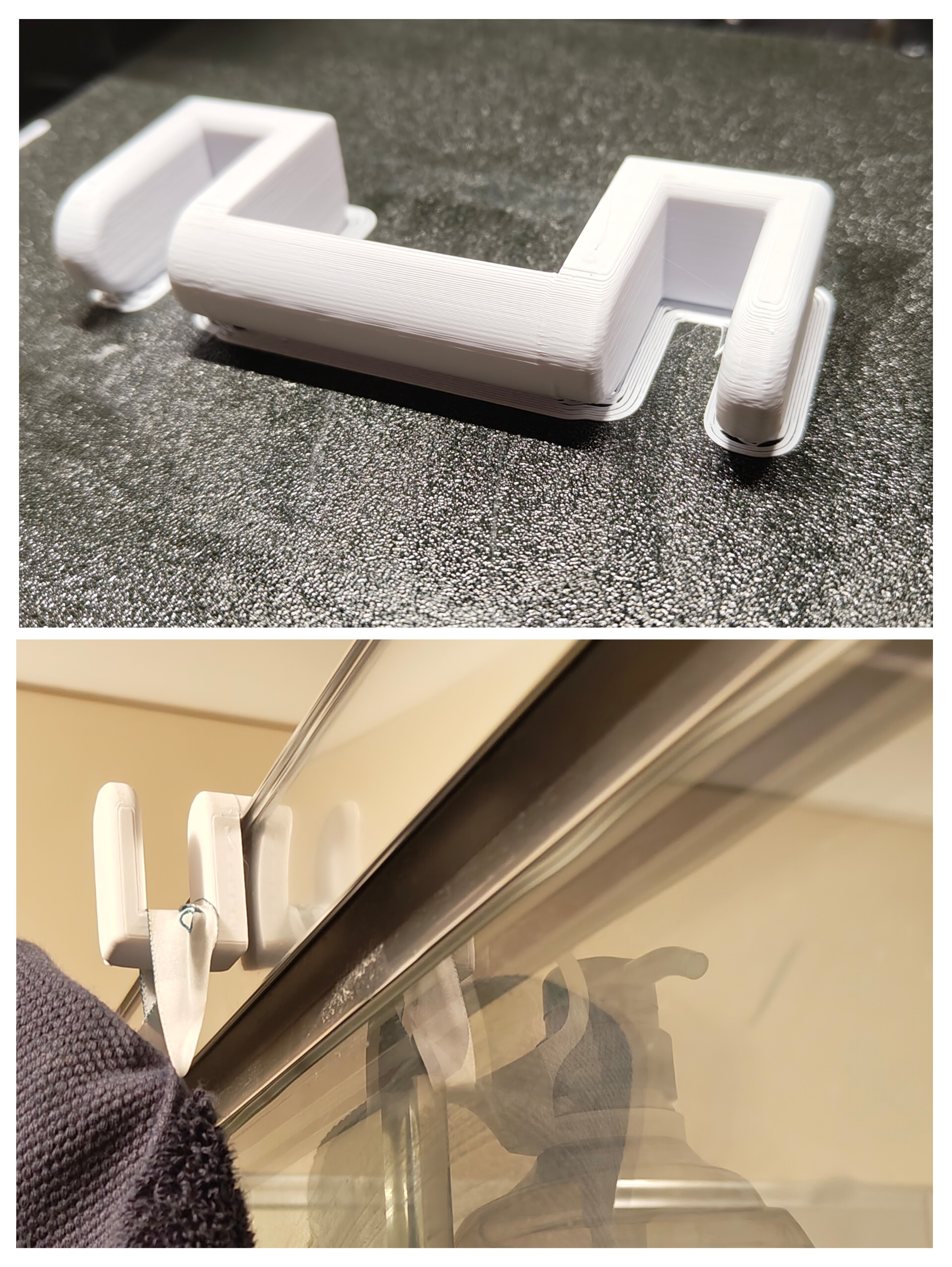 Double shower hook