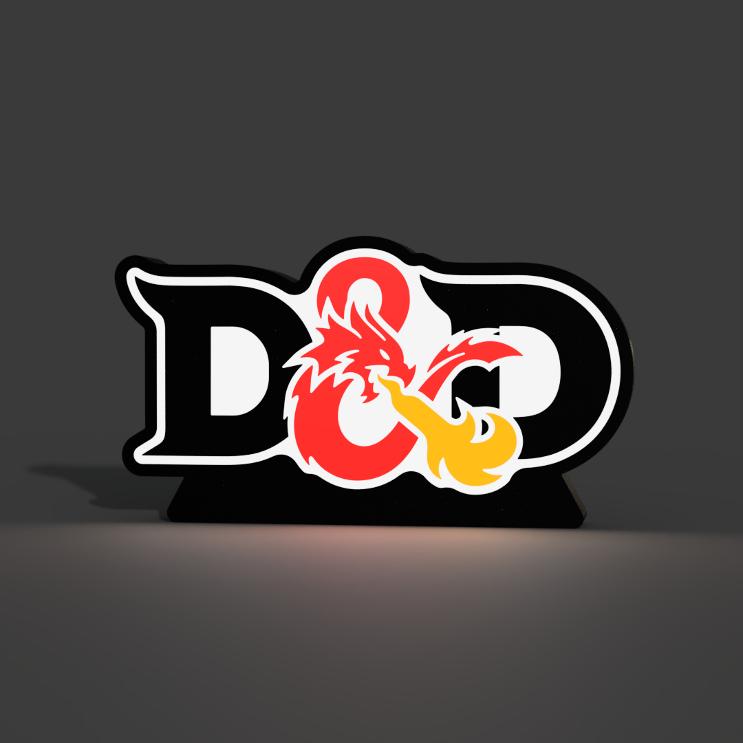 Dungeons and Dragons D&D Lightbox LED Lamp