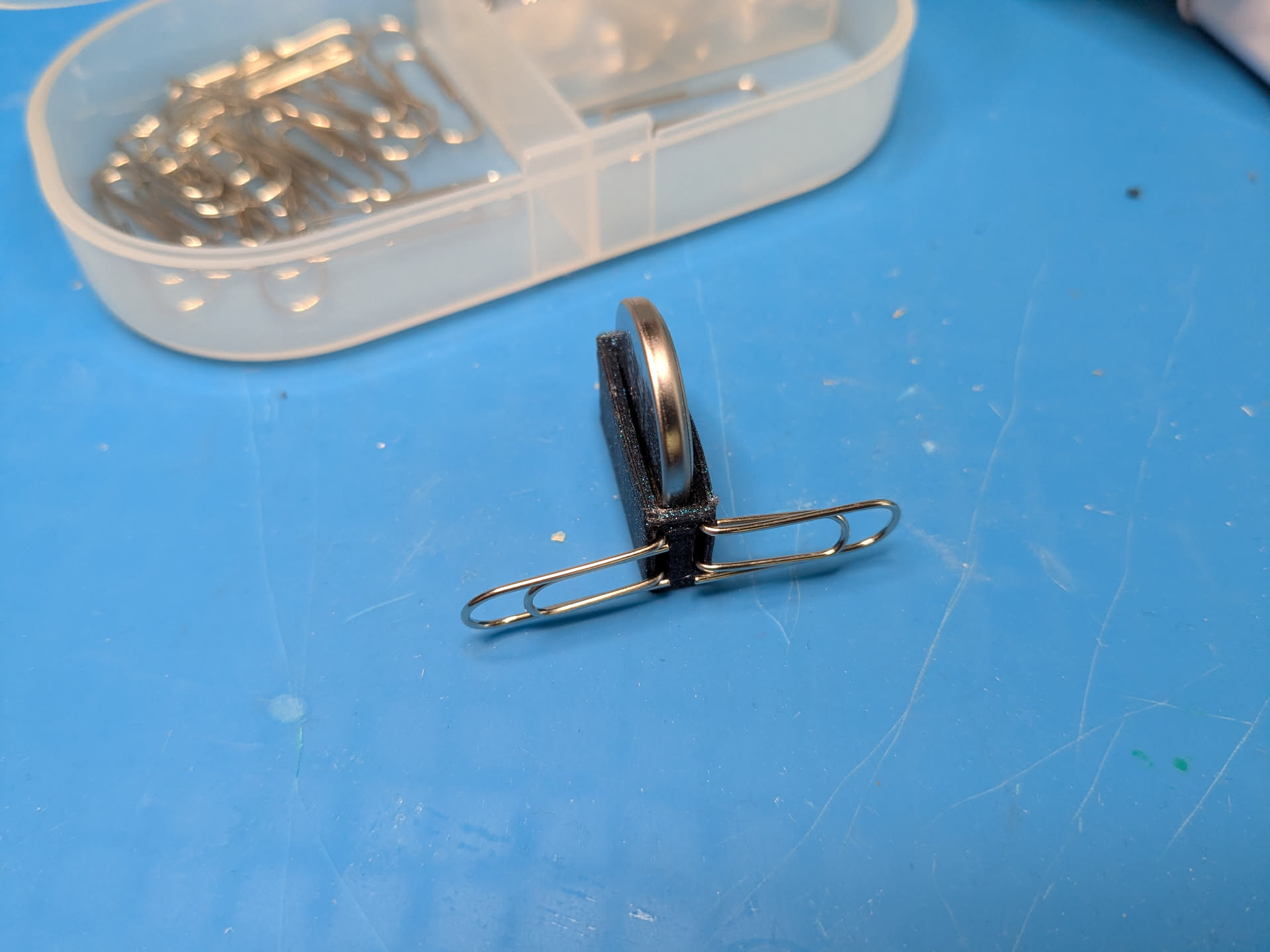 CR2032 Battery Holder with Paperclip Terminals