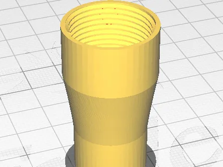 Element for attaching a shower head to a hose