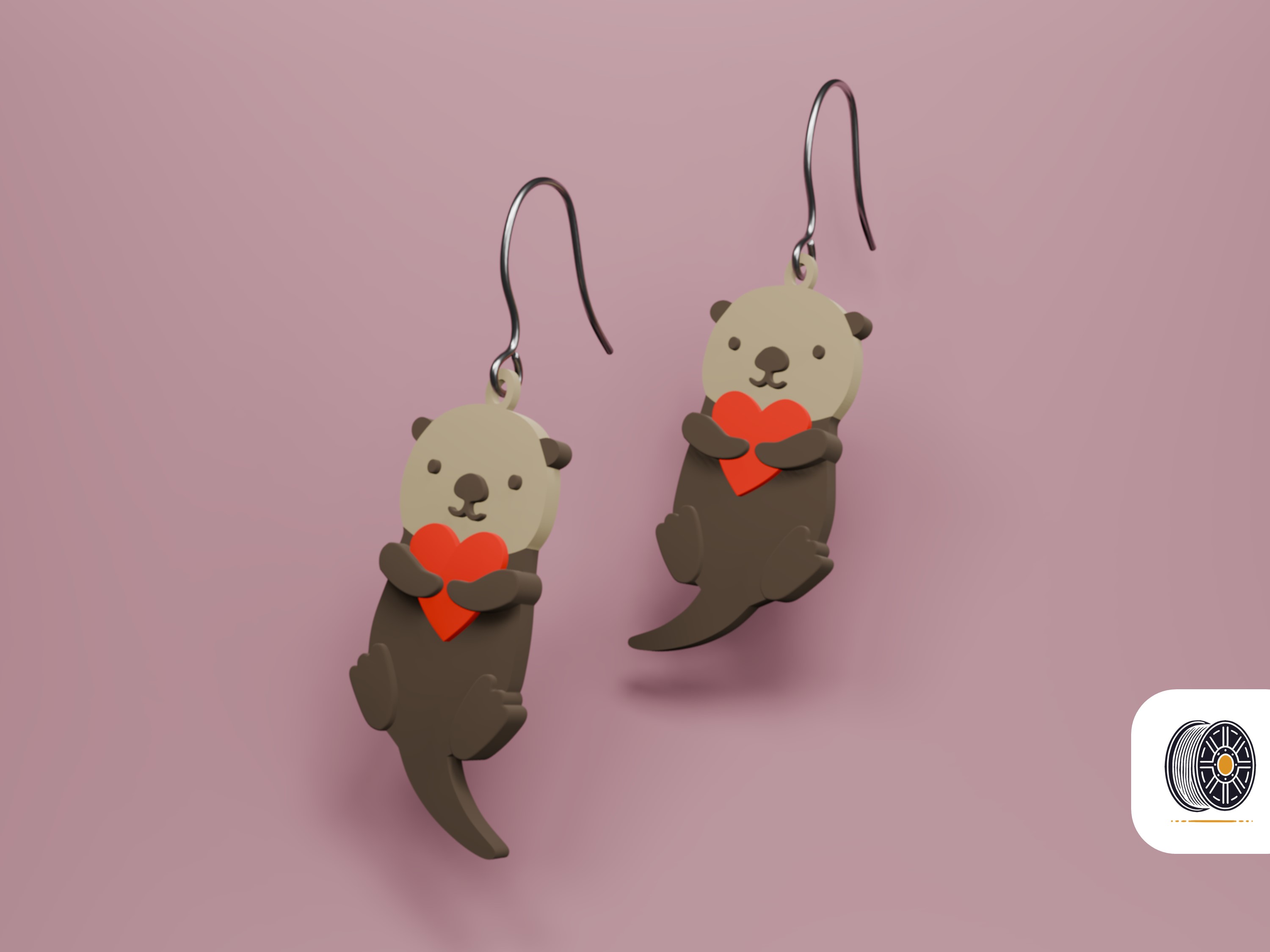 Cute Otter Earrings | Lovely Gift