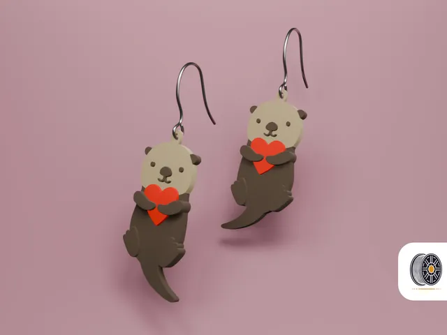 Cute Otter Earrings | Lovely Gift