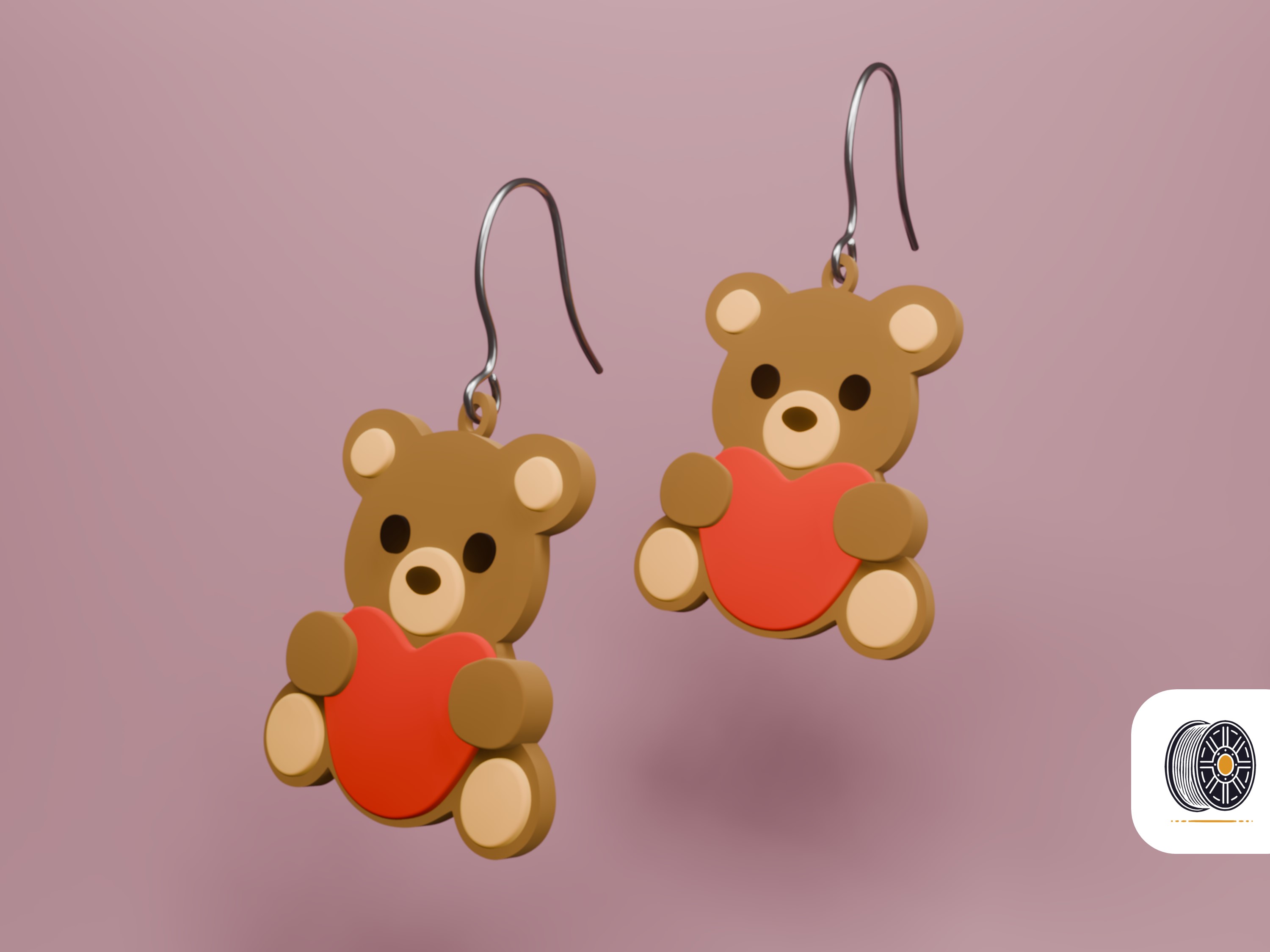 Cuddly Love | A lovely teddy earring gift