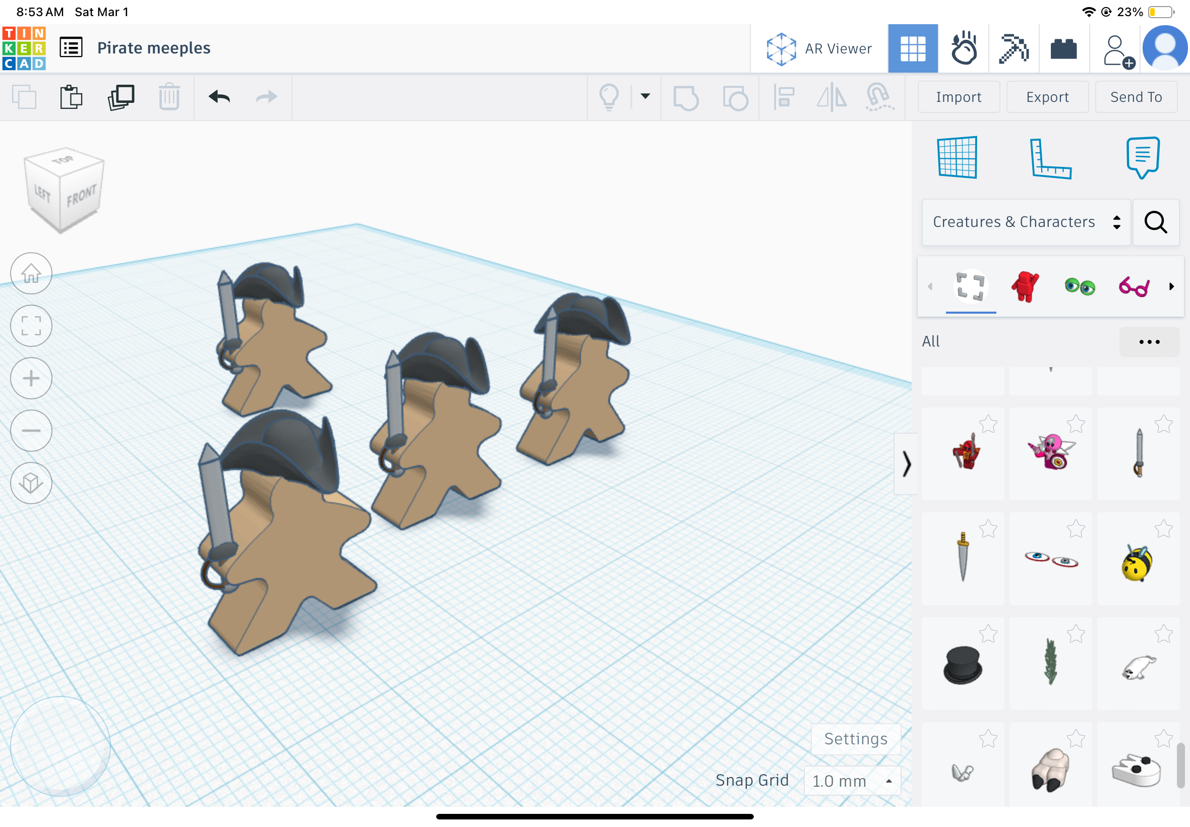 Pirate meeples