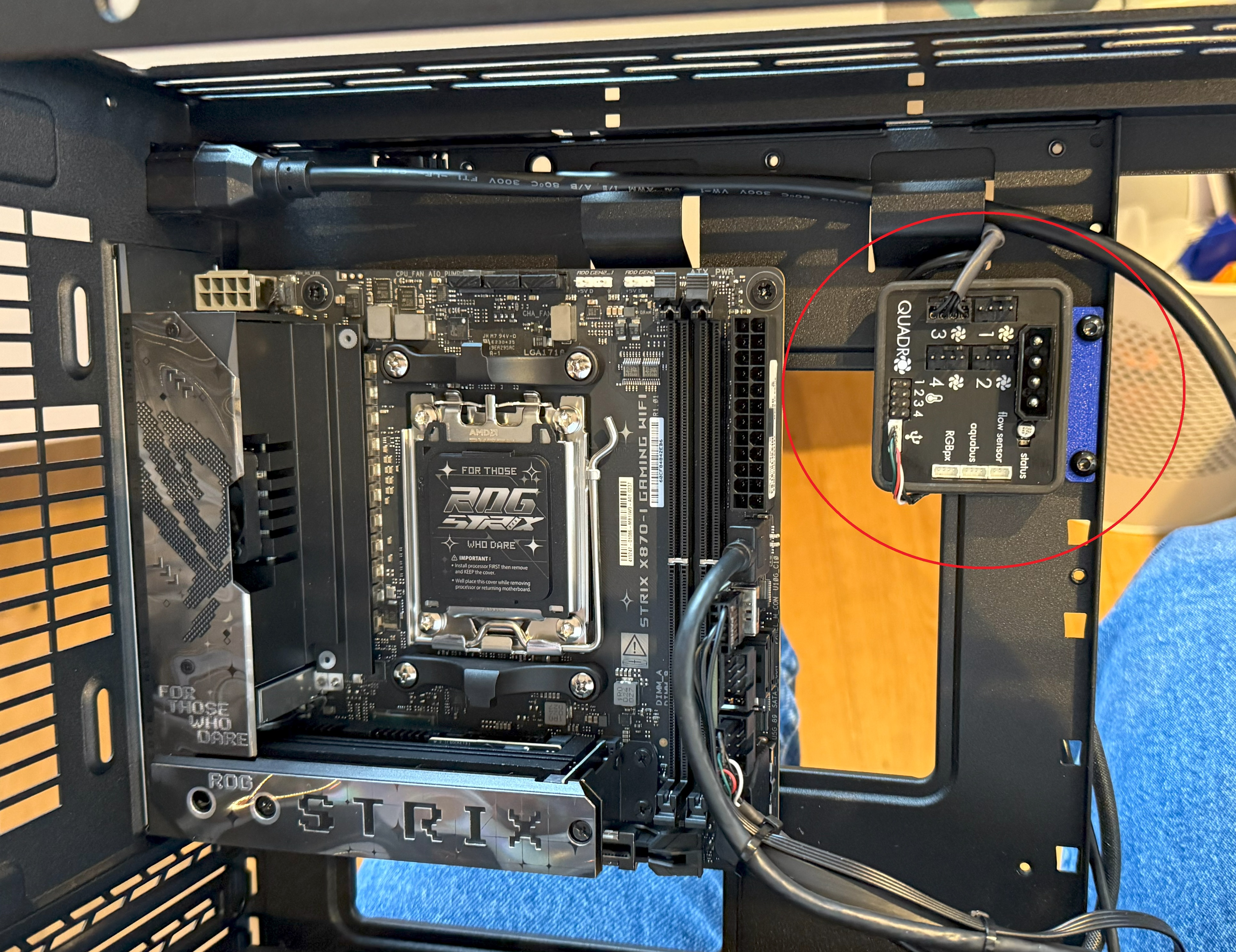Aqua Computer QUADRO Fan Controller Mount (for Lian Li Dan Case A3)
