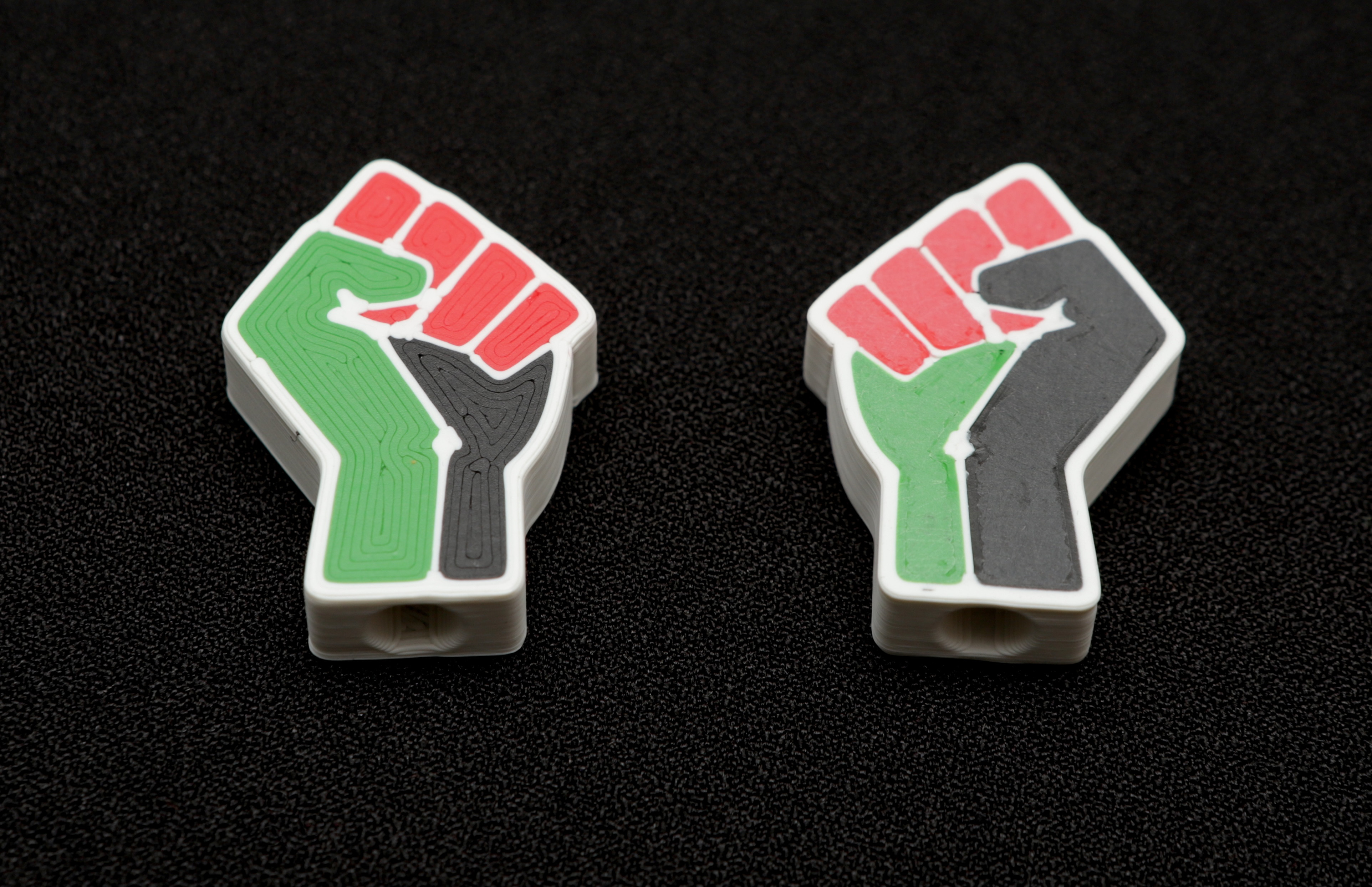 Free Palestine Fist Drawstring Bead