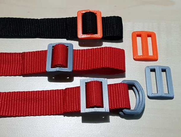Miniatura 3 do modelo 3D Double D-ring buckle