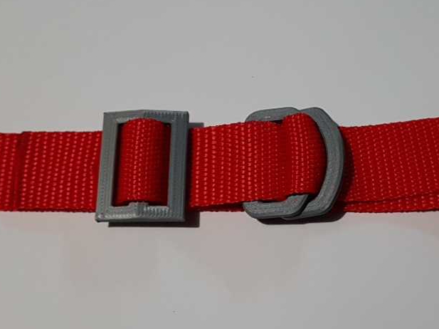 Miniatura 2 do modelo 3D Double D-ring buckle