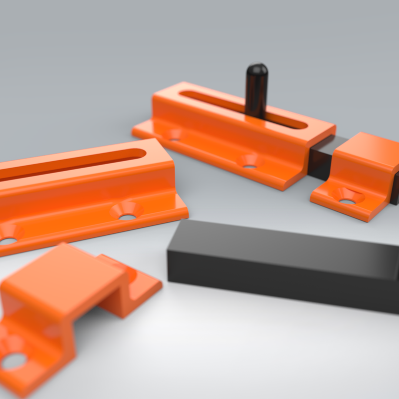 Slide Lock / Door Bolt (Easy To Print) by Firstlayer Oy | Download free ...