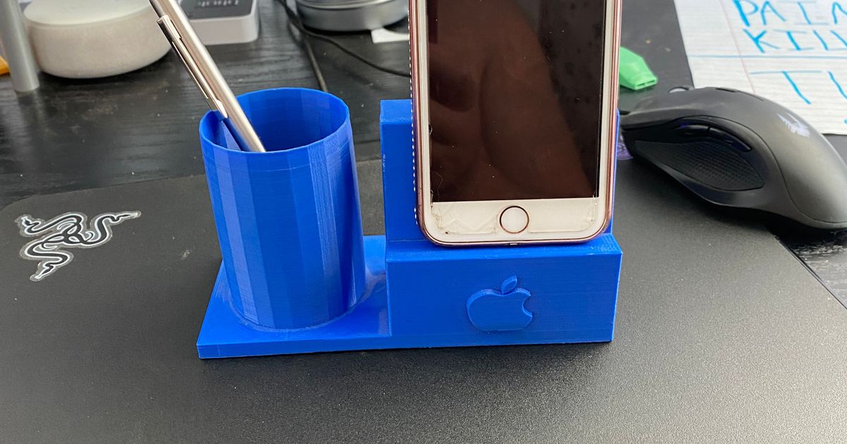 iPhone pencil holder by cech74 Download free STL model