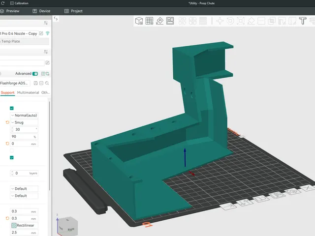 Remix of AD5X Waste Chute