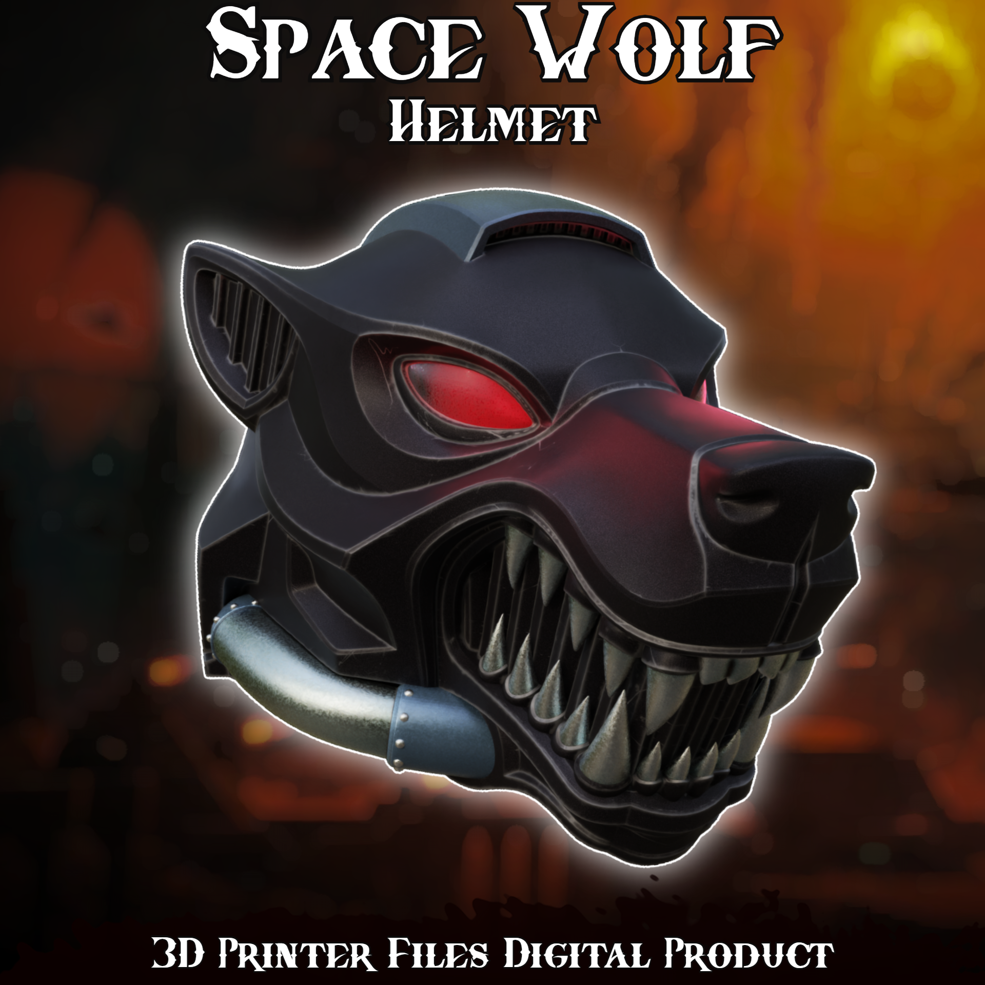 Si Fi Space Wolf Wearable Cosplay Helmet