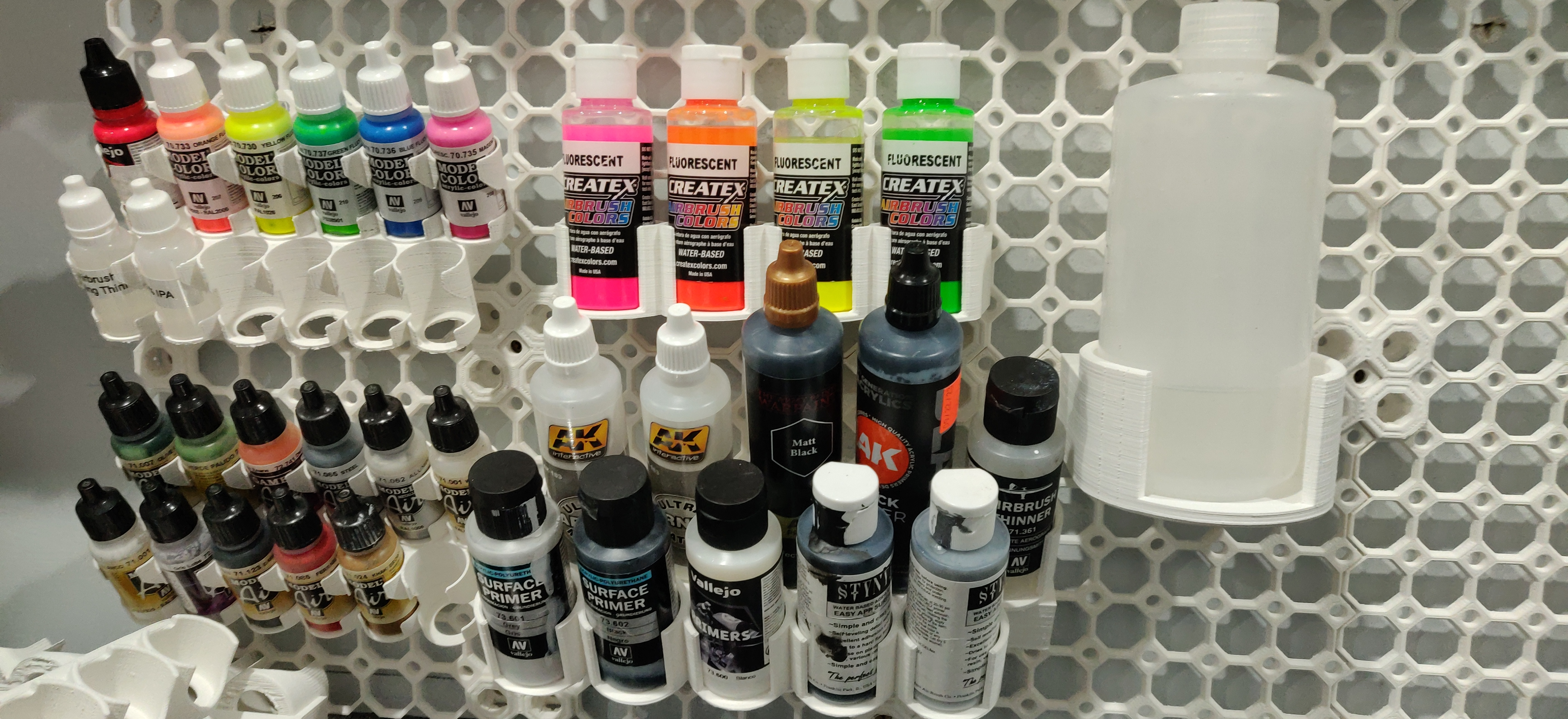 Large paint bottle holder for Multiboard