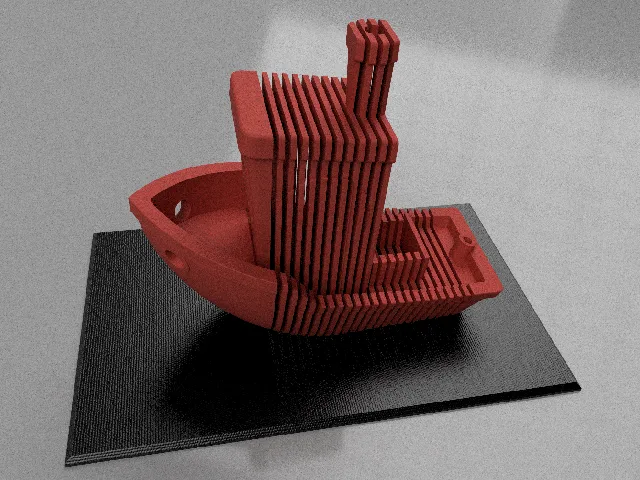 Layered Benchy Sculpture