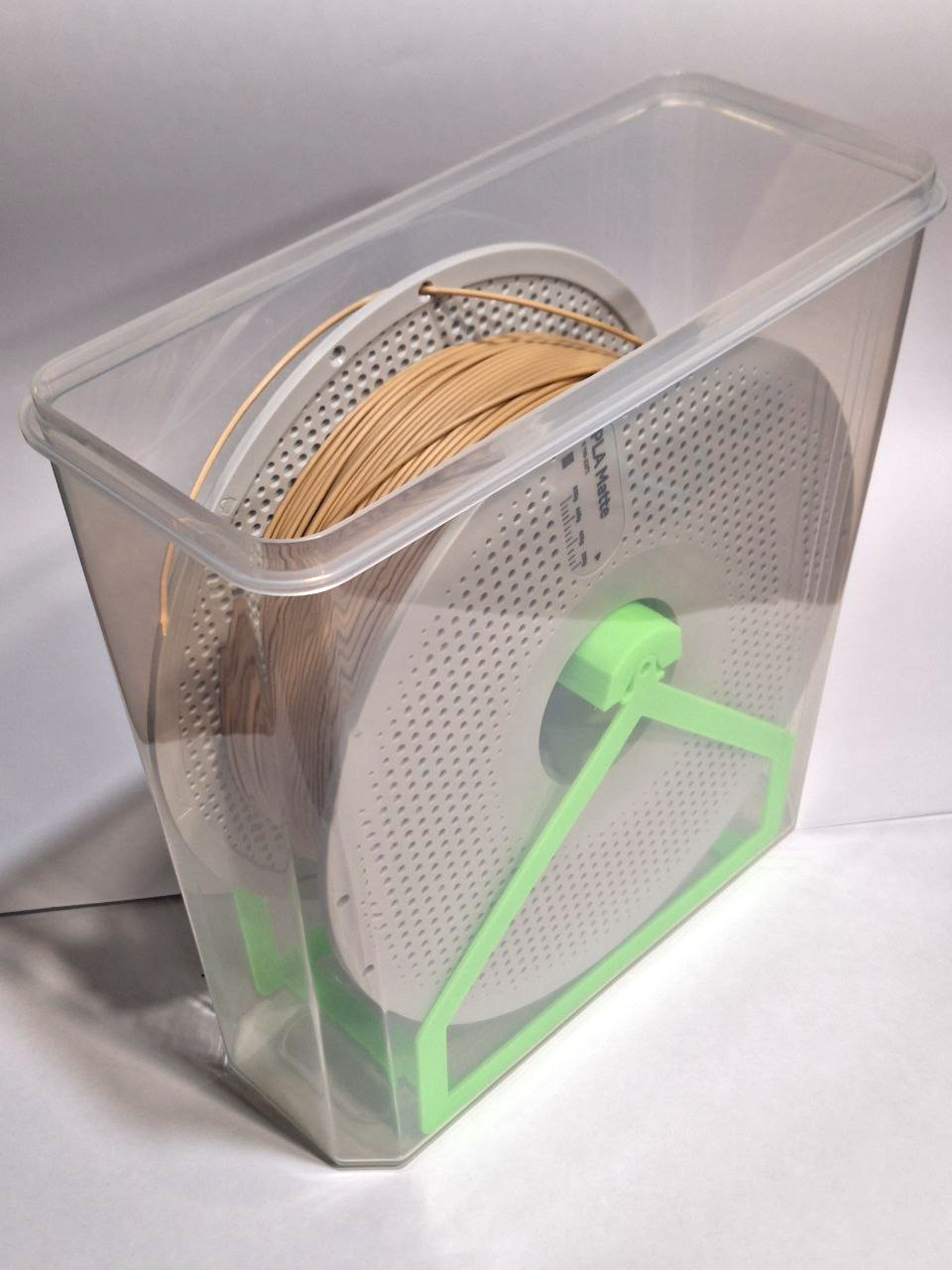 Cereal box filament spool holder