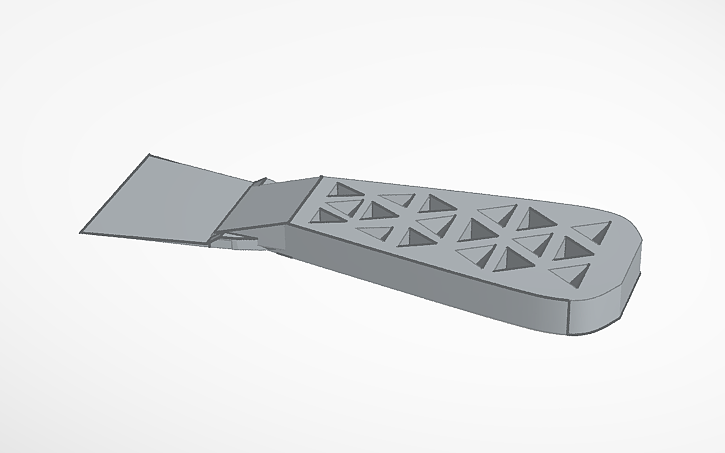 Bed Scraper With Triangular Holes