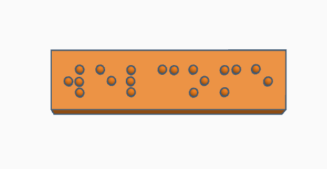 Welcome Sign in Braille