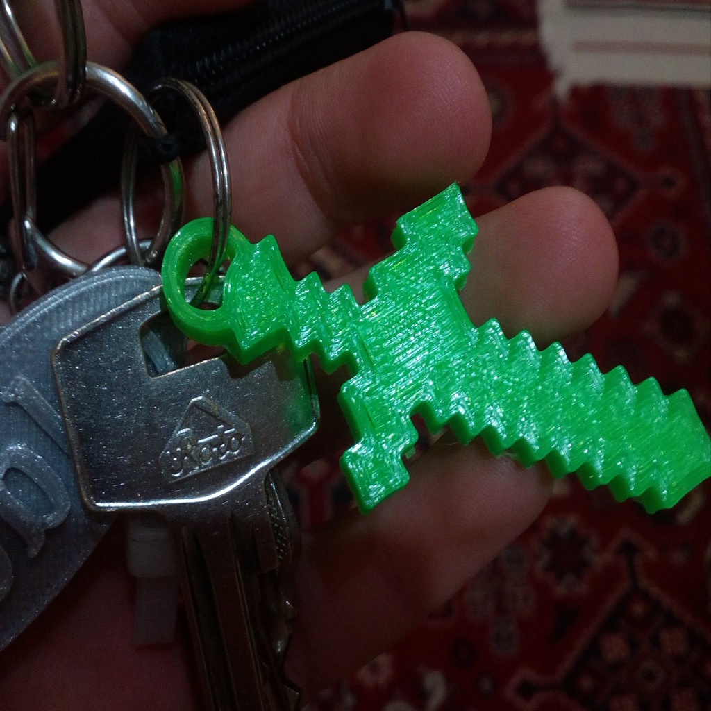 Minecraft Sword Keychain