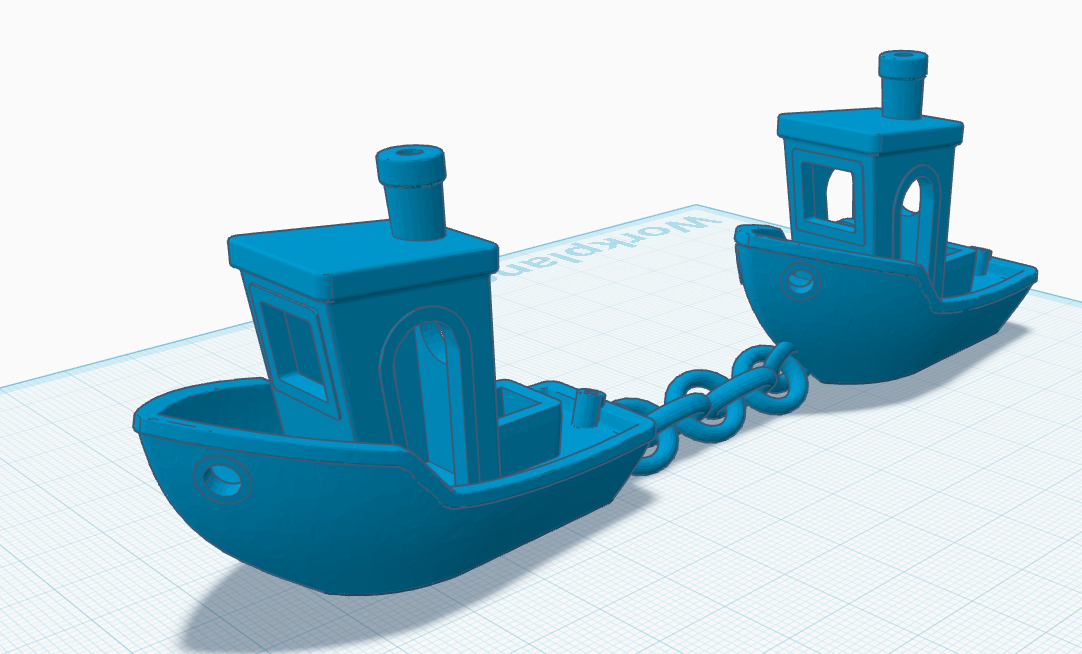 Train/Chain Benchy (Benchy Remixed to a Fidget Toy)