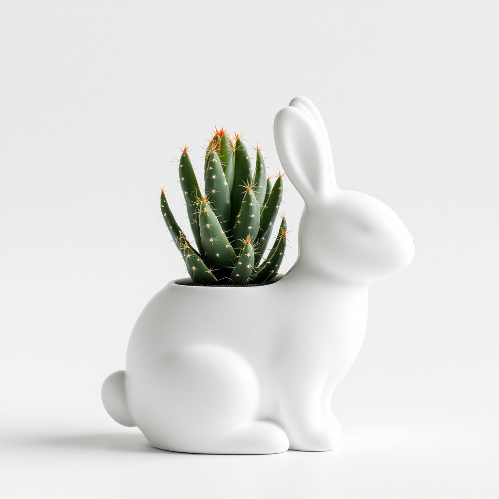 Cute Bunny Planter – Fun Pot & Vase