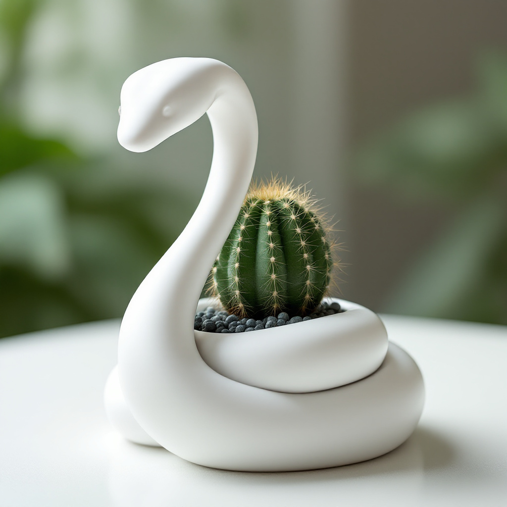 Snake Flower Pot – Unique Vase & Decor