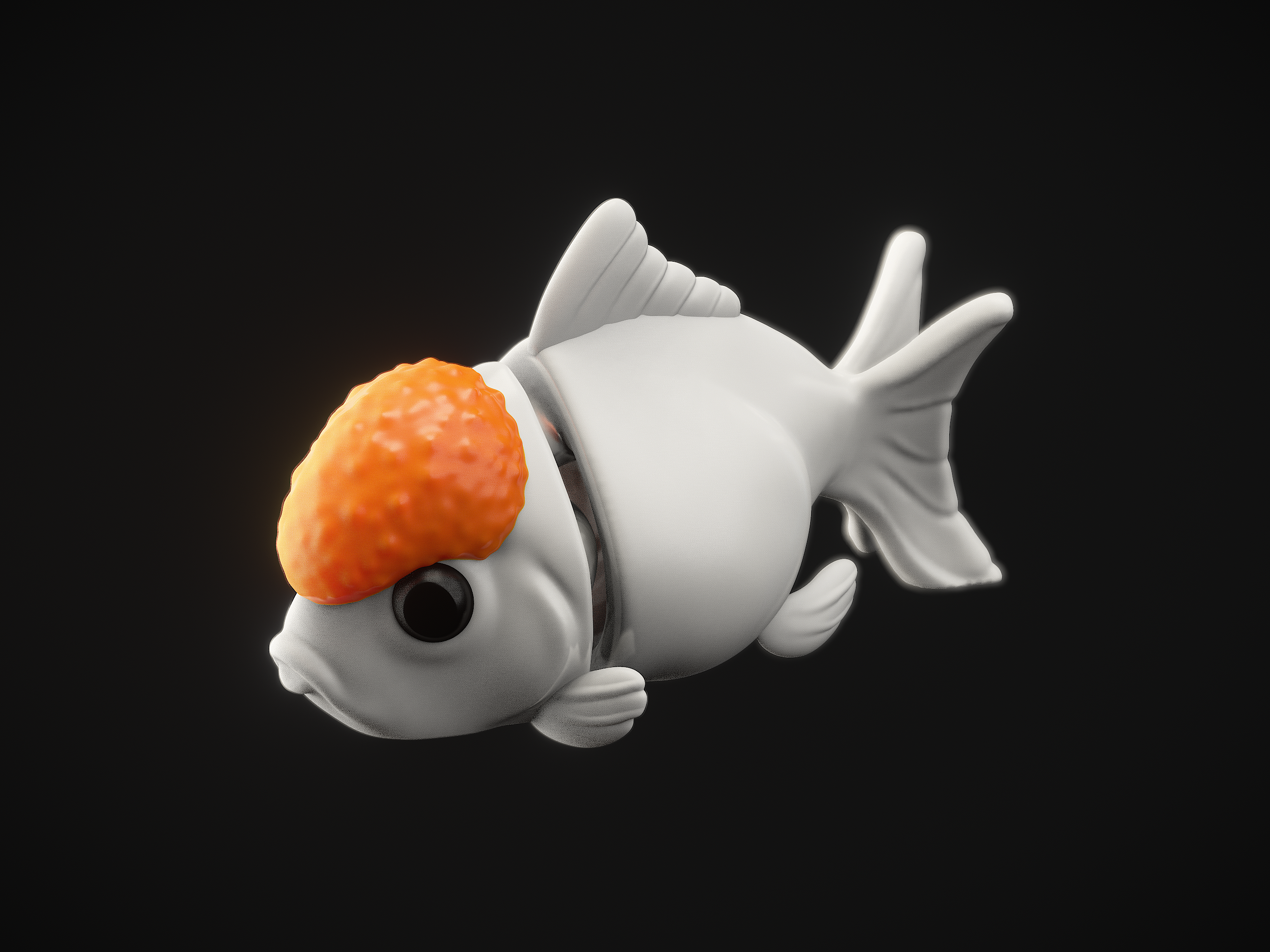 Miniatura 3 do modelo 3D Flexi Goldfish (+Keychain)